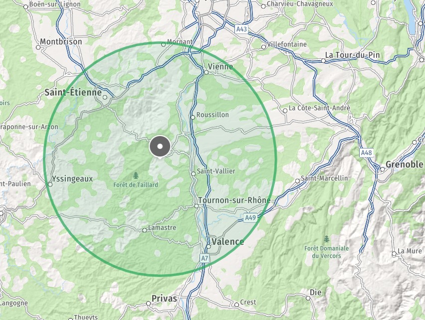 Zones d'intervention